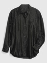 GAP Oversize риза с металически нишки GAP