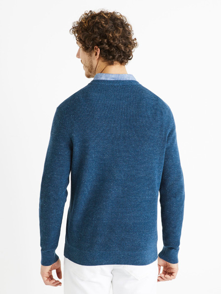 Celio Петролен мъжки основен пуловер Celio Degrain