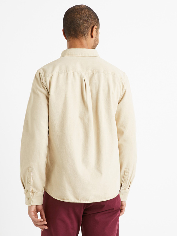 Celio Кремава мъжка дънкова риза Celio Daindie