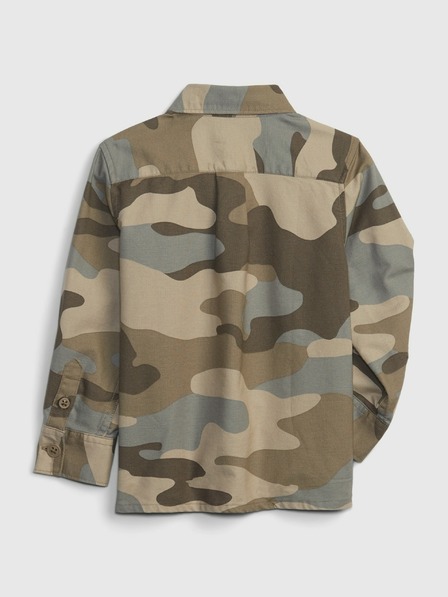 GAP Бебешка риза с армейски десен GAP