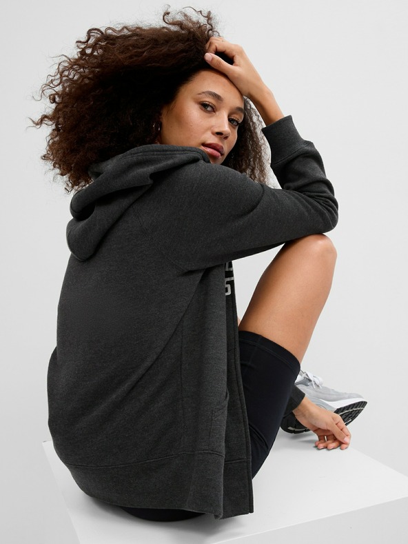 GAP Суитшърт с цип и лого на Gap