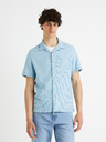 Celio Светлосиня мъжка ленена риза Celio Fatext