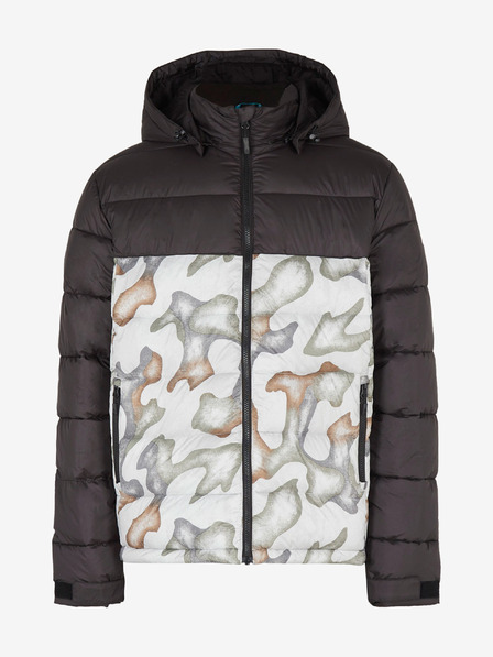 O'Neill Мъжко зимно яке с бяла и черна шарка O'Neill O'RIGINALS PUFFER JACKET