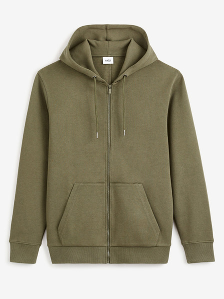 Celio Мъжки суитчър с качулка Celio Fepiquet в цвят каки