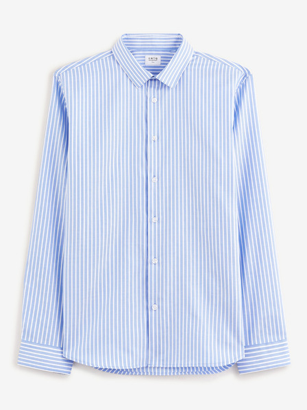 Celio Светлосиня мъжка риза на райета Celio Fasanure