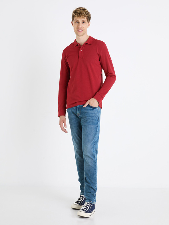 Celio Светлосини мъжки дънки с къса кройка Celio Foactive