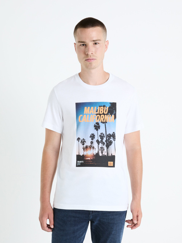 Celio Бяла мъжка риза Celio