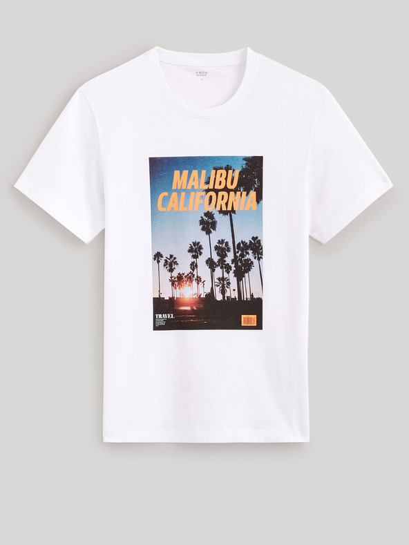 Celio Бяла мъжка риза Celio