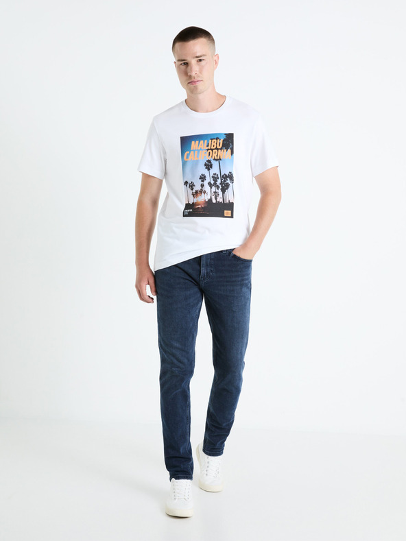 Celio Бяла мъжка риза Celio