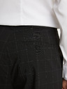 Celio Черен мъжки кариран скъсен панталон Celio Fonoel
