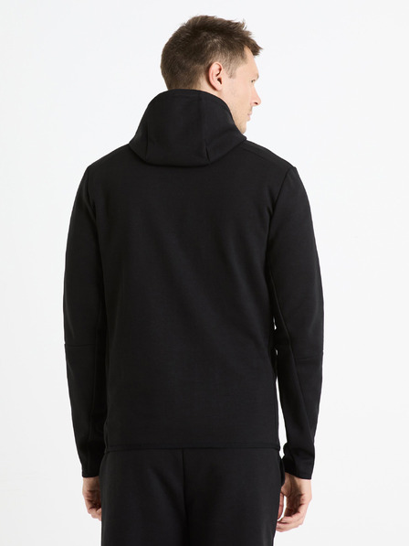 Celio Черна мъжка блуза с качулка Celio Feyokehood