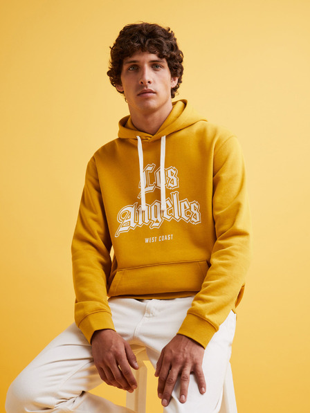Celio Горчица Мъжко яке с качулка Celio Fecago