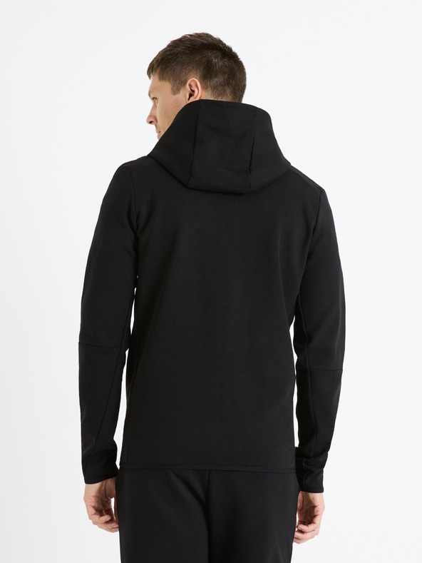 Celio Черно мъжко яке с качулка Celio Fenewyoke