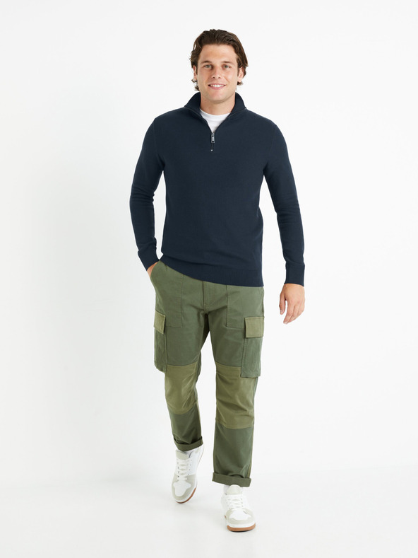 Celio Тъмносин мъжки пуловер Celio Celim