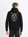 Celio Черен мъжки пуловер с качулка Celio Fejabowl