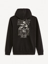 Celio Черен мъжки пуловер с качулка Celio Fejabowl