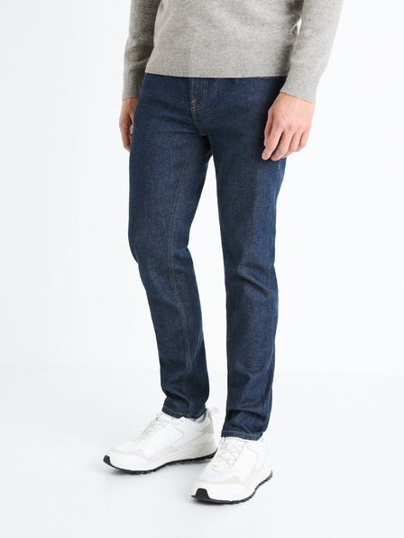 Celio Тъмно сини мъжки дънки с прилепнала кройка Celio Fotaper