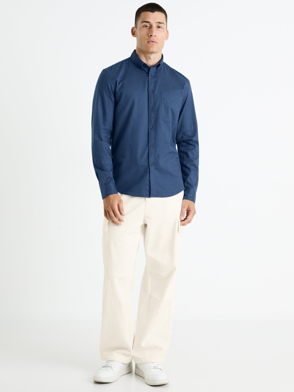 Celio Тъмносиня мъжка риза Celio Farobone2