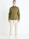 Celio Мъжка риза в цвят каки Celio Farobone2