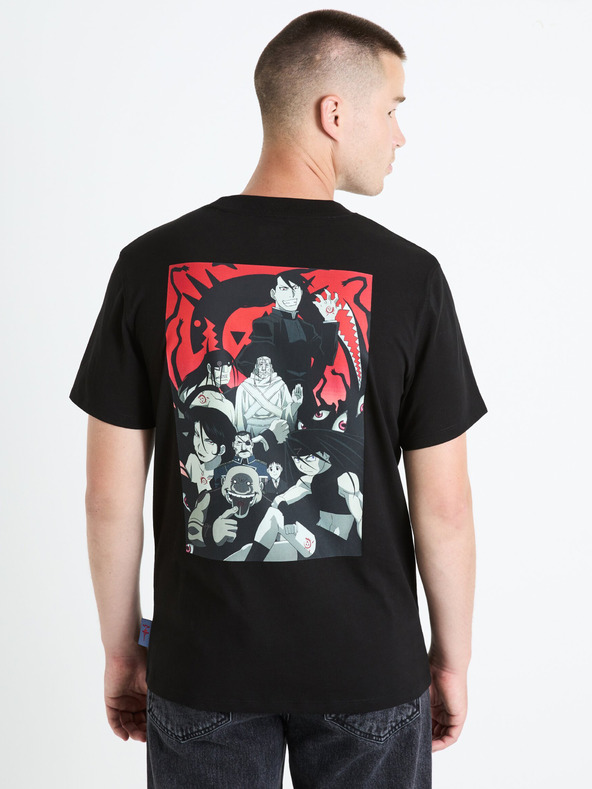 Celio Черна мъжка тениска Celio Fullmetal Alchemist