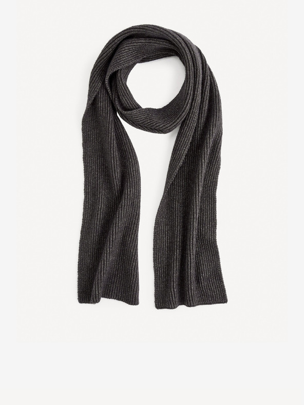 Celio Тъмно сив мъжки шал Celio Virbis