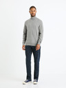 Celio Сив мъжки основен пуловер с ролка Celio Feroll