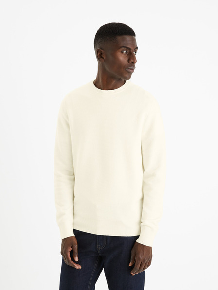 Celio Кремав мъжки основен пуловер Celio Felinode