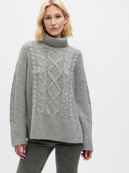 GAP Плетен суитшърт с поло яка GAP