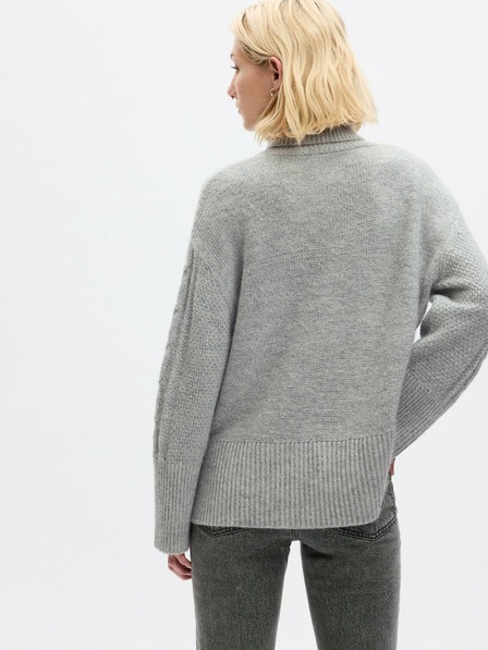 GAP Плетен суитшърт с поло яка GAP