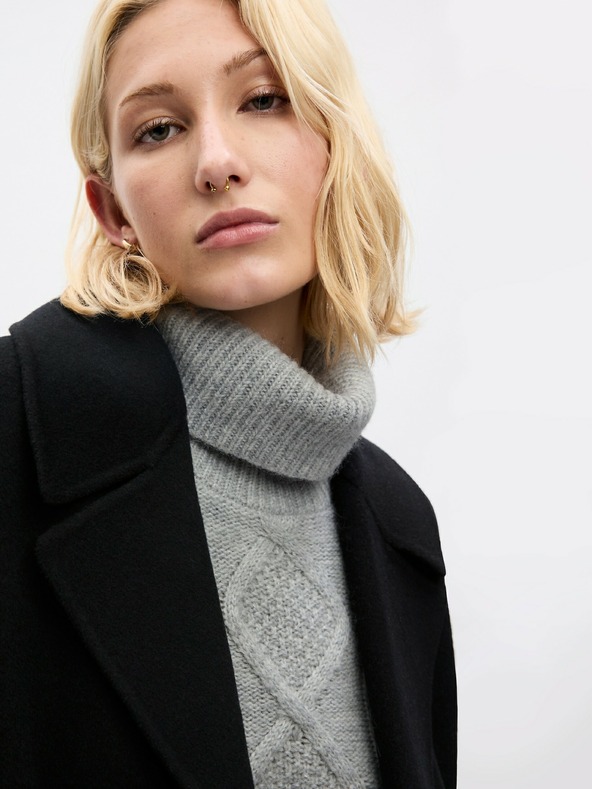 GAP Плетен суитшърт с поло яка GAP
