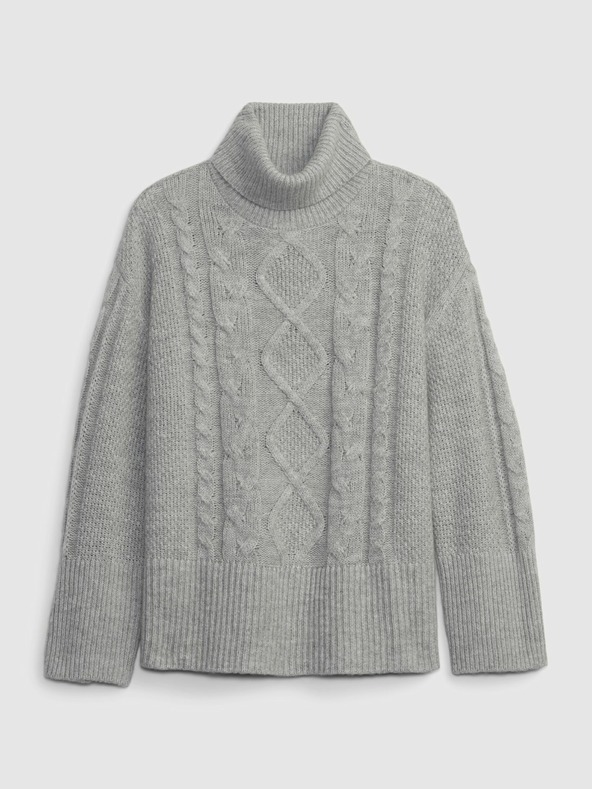 GAP Плетен суитшърт с поло яка GAP
