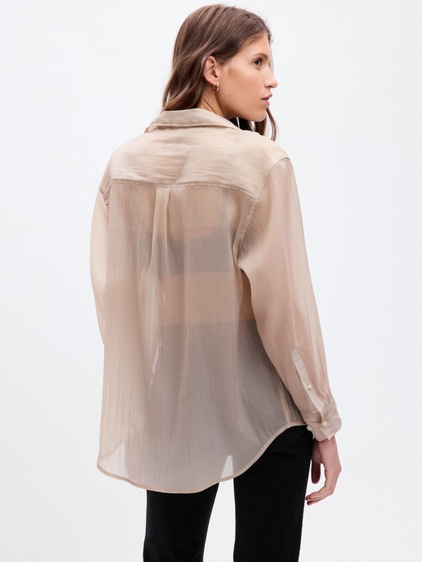 GAP Прозрачна oversize риза GAP