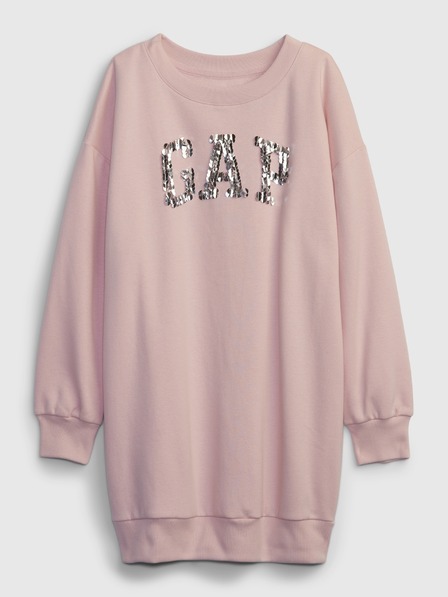 GAP Детска суитшърт рокля с лого GAP