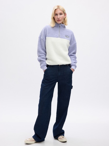 GAP Плюшен суитшърт с лого GAP