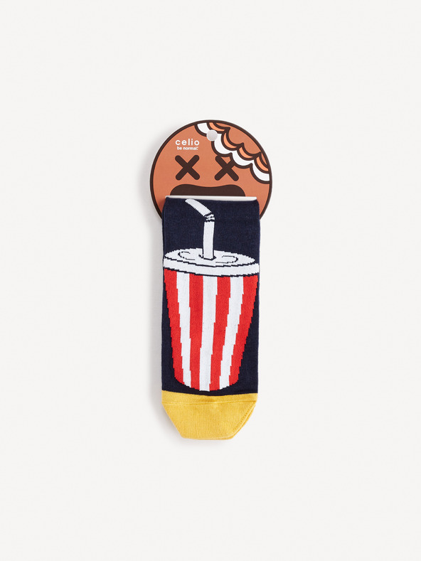 Celio Тъмно сини мъжки чорапи с шарка Celio Soda