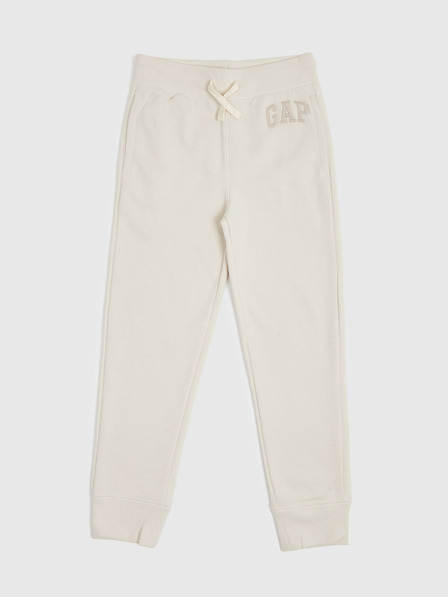 GAP Детски fleece тренировъчни панталони с логото GAP