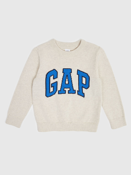 GAP Бебешки пуловер с лого на GAP