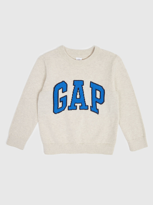 GAP Бебешки пуловер с лого на GAP
