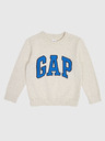 GAP Бебешки пуловер с лого на GAP