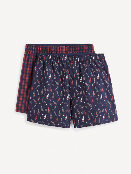 Celio Комплект от двуцветни мъжки къси панталони в подаръчен пакет Celio