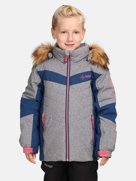 Kilpi Синьо и сиво момичешко ски яке Kilpi Alisia