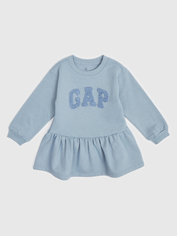 GAP Бебешка суитшърт рокля с лого GAP