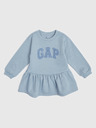 GAP Бебешка суитшърт рокля с лого GAP