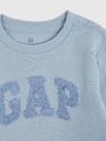 GAP Бебешка суитшърт рокля с лого GAP