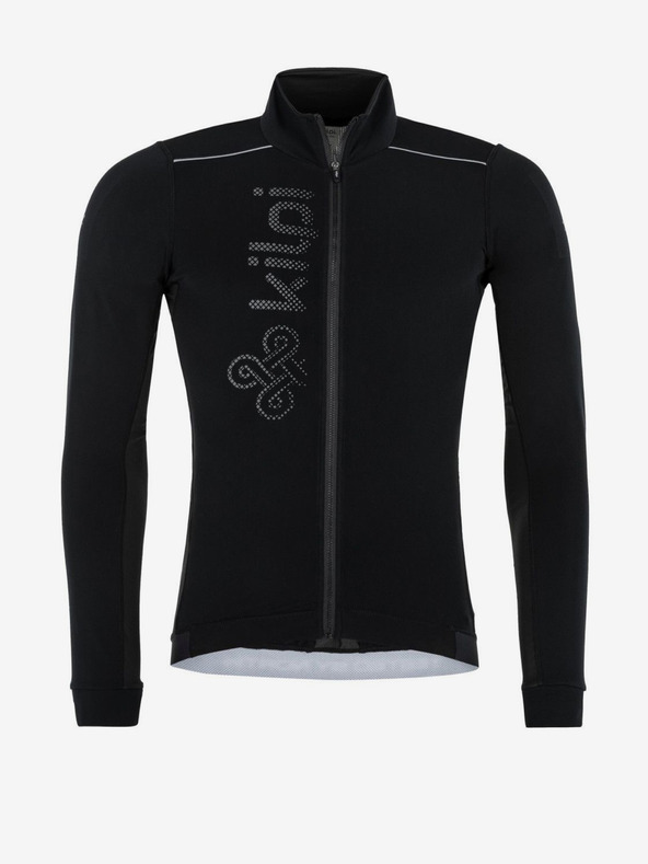 Kilpi Черна мъжка колоездачна фланелка с дълъг ръкав Kilpi CAMPOS-M