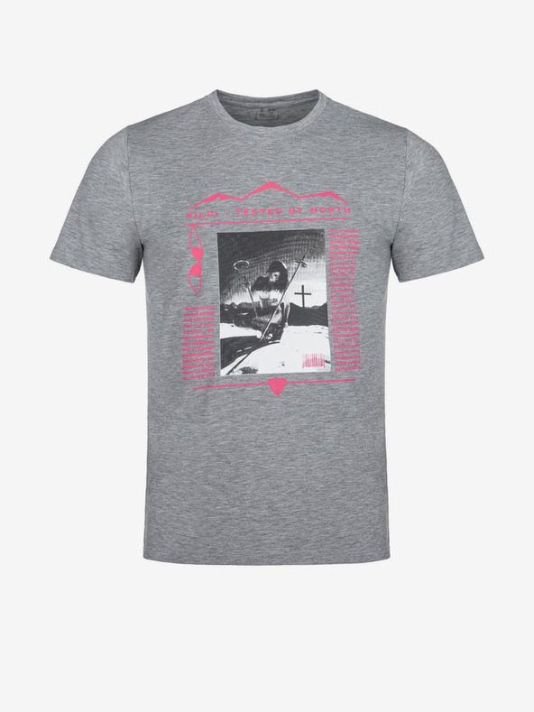 Kilpi Сива мъжка тениска с щампа Kilpi BLADE