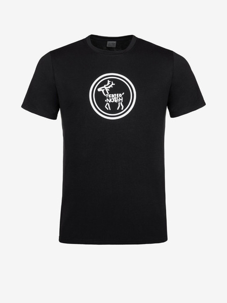 Kilpi Черна мъжка тениска с щампа Kilpi BRANDYS