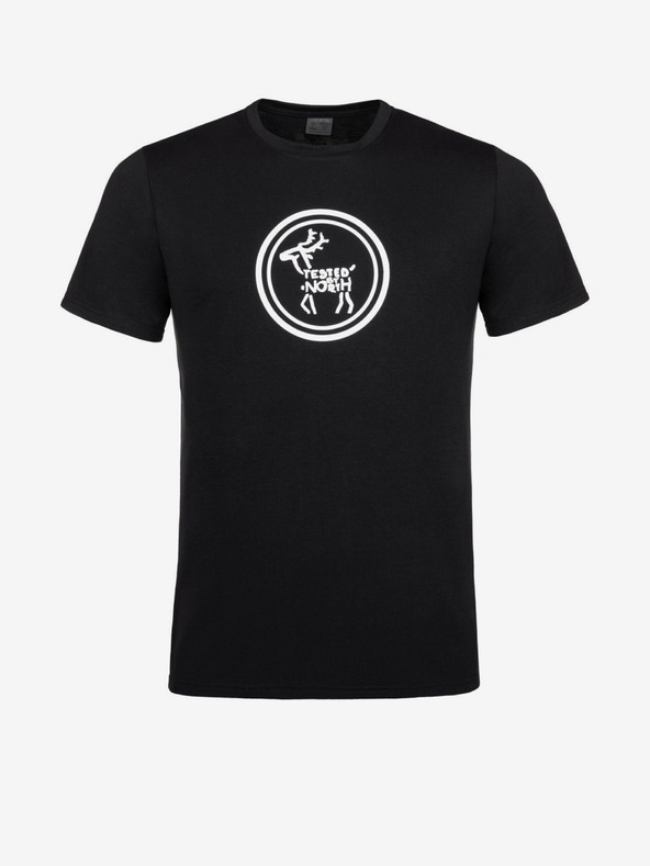 Kilpi Черна мъжка тениска с щампа Kilpi BRANDYS