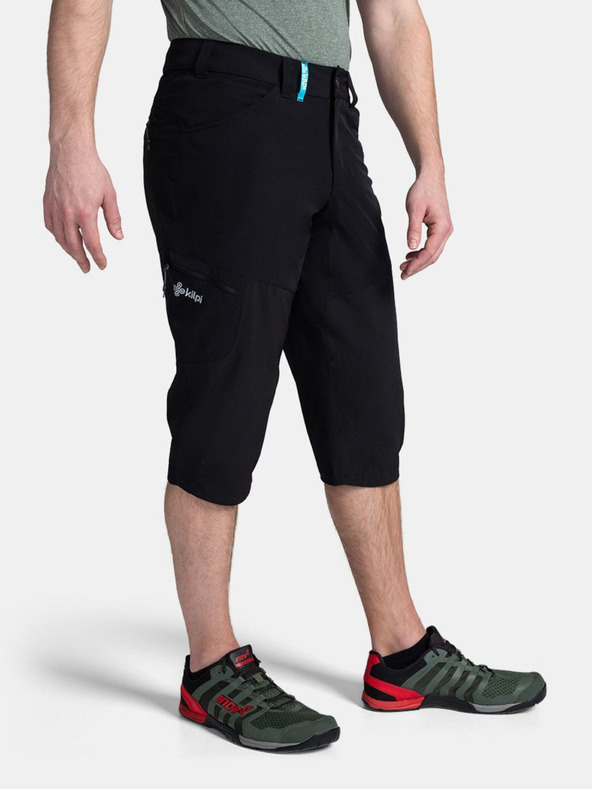 Kilpi Черни мъжки три-четвърти панталони Kilpi OTARA