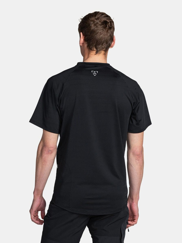 Kilpi Черна мъжка спортна тениска с щампа Kilpi REMIDO